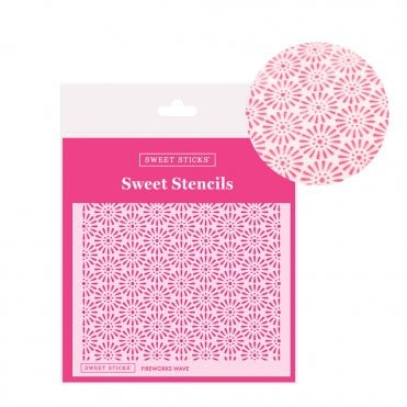 Sweet Stencil - Fireworks Wave