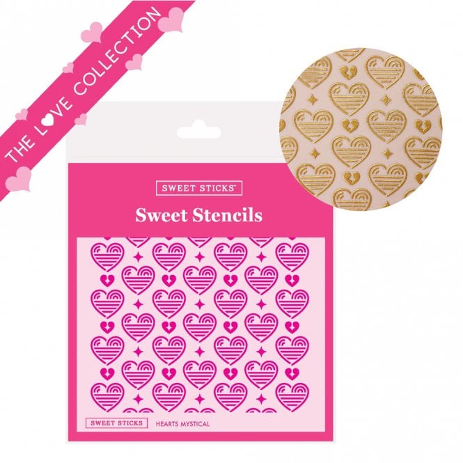 Sweet Sticks Hearts Mystical Stencil