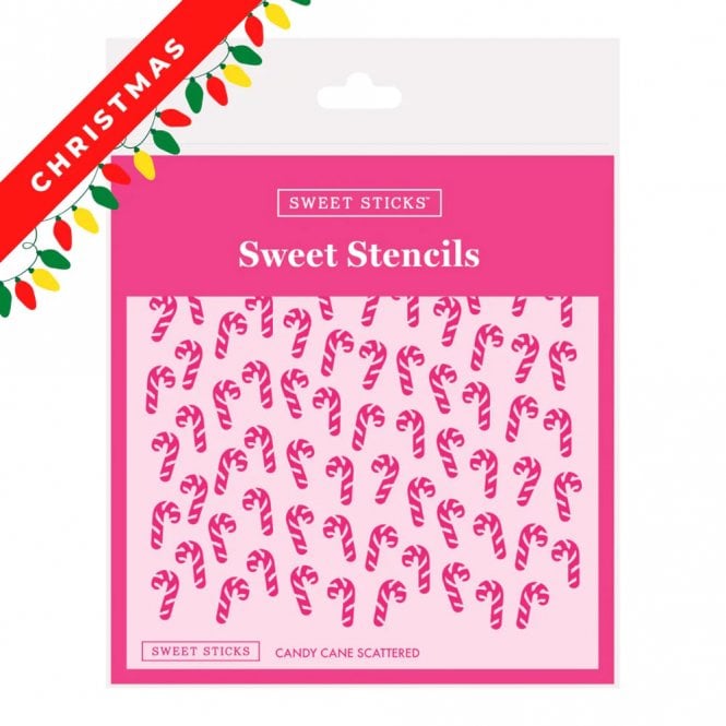 Sweet Sticks Sweet Stencil - Candy Cane Scattered