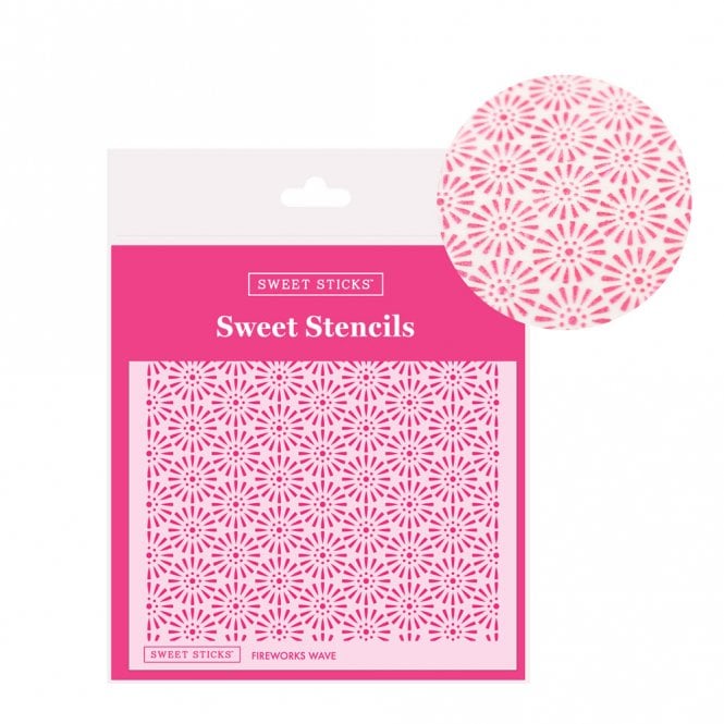 Sweet Sticks Sweet Stencil - Fireworks Wave