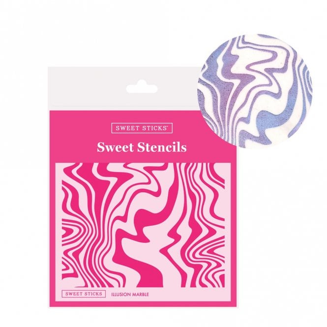 Sweet Sticks Sweet Stencil - Illusion Marble