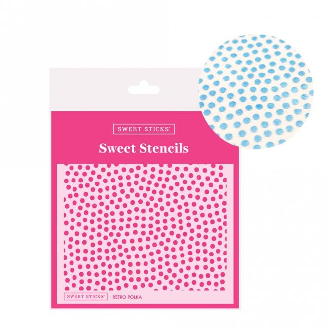 Sweet Sticks Sweet Stencil - Retro Polka
