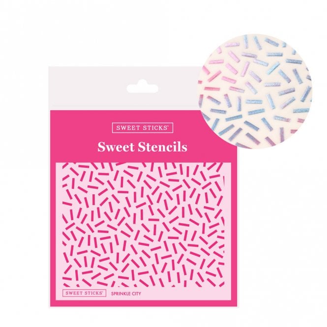 Sweet Sticks Sweet Stencil - Sprinkle City