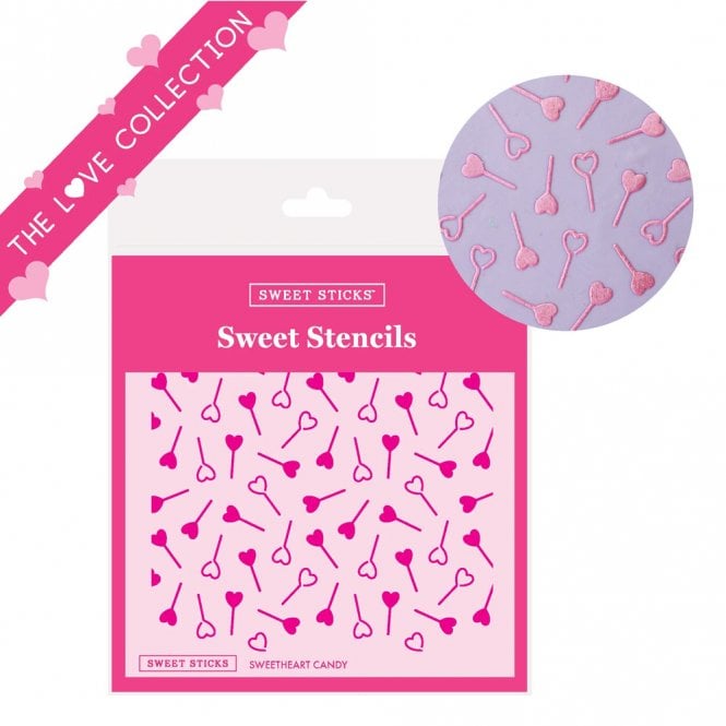 Sweet Sticks Sweetheart Candy Stencil