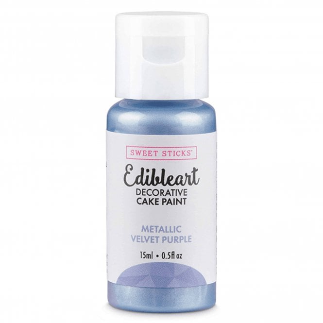 Sweet Sticks Velvet Purple - Metallic Edible Art Paint (15ml)