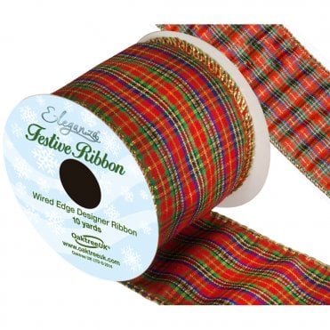 Tartan Wired Edge Pattern No.276 10yds x 63mm