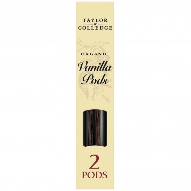Taylor & Colledge Organic Vanilla Pods - Pack of 2
