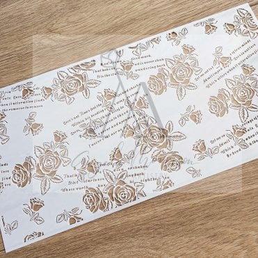 The Rose Sonnet - Wedding Stencil Collection