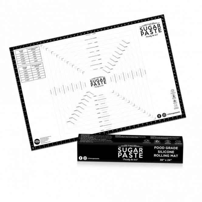 The Sugar Paste Professional Quality Food Grade Silicone Rolling Mat 36