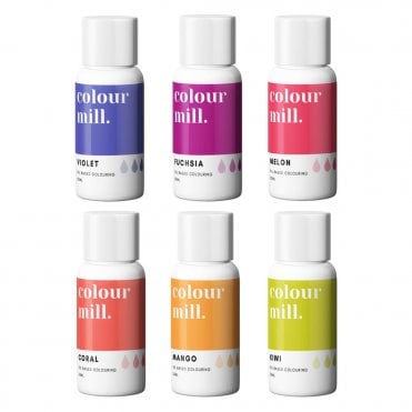 The Tropical Collection - Oil Based Food Colouring - Full Set of 6