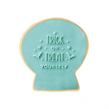 Trick or Treat Yourself - Halloween Cookie Embosser Stamp
