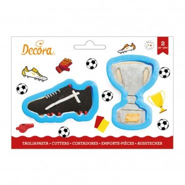 Trophy And Football Shoe Plastic Cookie Cutters