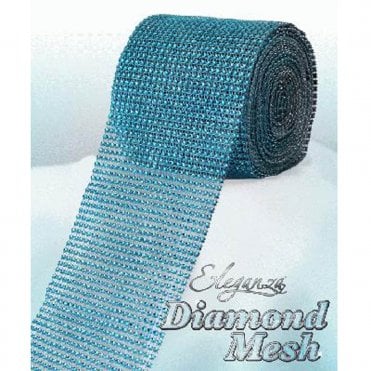Turquoise No.55 Diamond Mesh - 12cm x 1 Yard