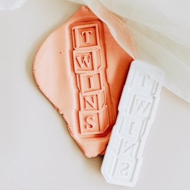 Twins Baby Blocks Debosser & Cutter