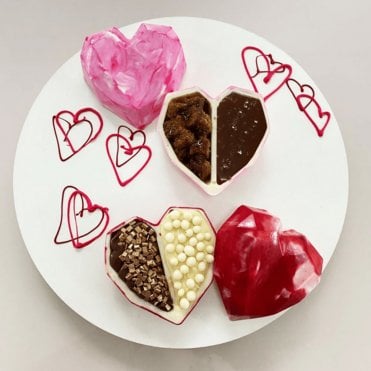 Two Lovers' Heart Bliss Mould - 2 Cavity - Special Chocolate Mould