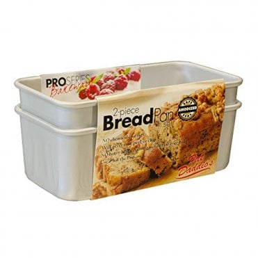 Ultimate Duo: Anodized Aluminum Bread Pan Set - Bake Like a Pro with 2-Piece Set - 19.5 x 9.5 x 7cm