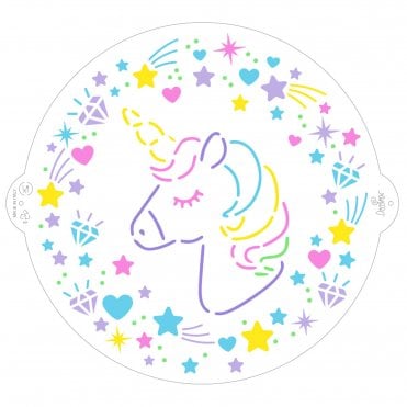 Unicorn Stencil 25cm