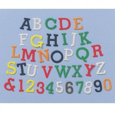 Uppercase Alphabet And Numbers Tappit Cutter Set - 1.5cm