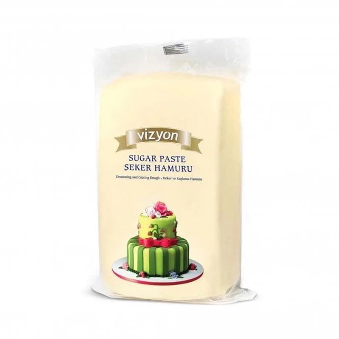 Vizyon Cream Premium Sugar Paste Fondant - 1kg