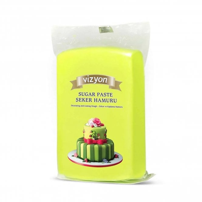 Vizyon Light Green Premium Sugar Paste Fondant - 1kg