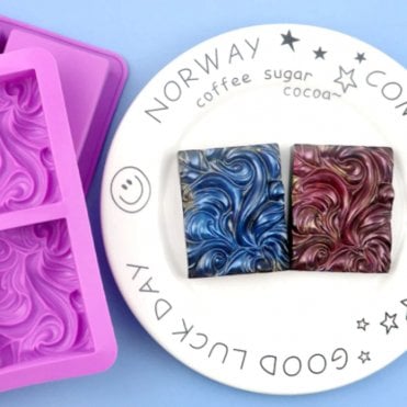 Wavy Silicone Block Mould - 4 Cavities