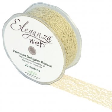 Web Ribbon - Ivory No - 61 - 38mm x 20M
