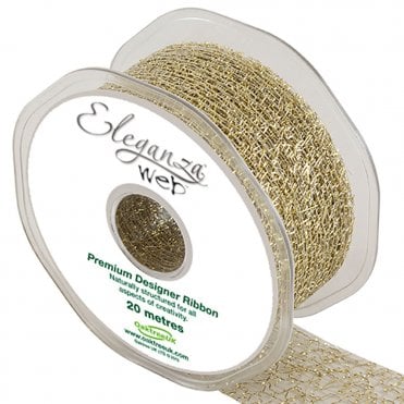 Web Ribbon - Metallic Gold No -65