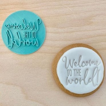 Welcome to the World - Baby Shower Embosser Stamp