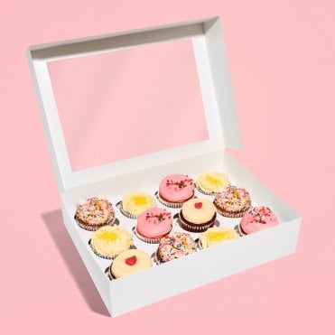 White Cupcake/Muffin Box - Holds 12 - *MULTI-BUY DISCOUNTS*
