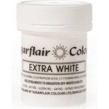 White - Extra Concentrated Paste Gel Food / Icing Colourings