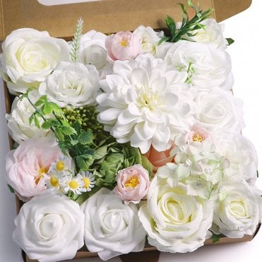 White Garden - DIY Faux Flower Box Set