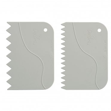 White Serrated Scrapers - Pack of 2