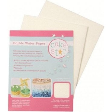 White Wafer Paper - 12 sheets per Pack