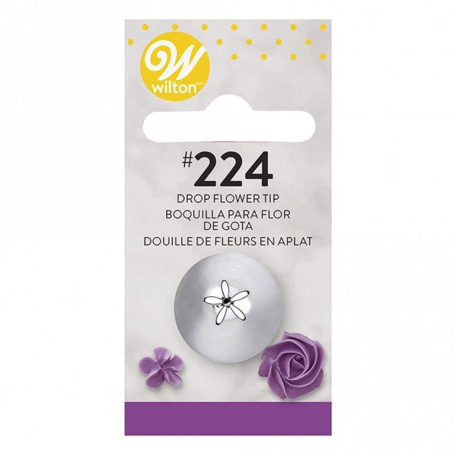 Wilton #224 Drop Flower Tip - Carded