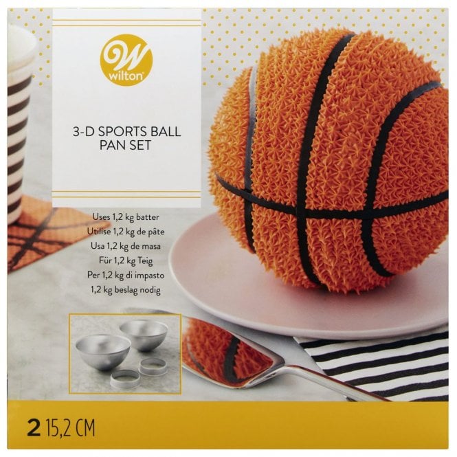 Wilton 3D Sports Ball Pan Set