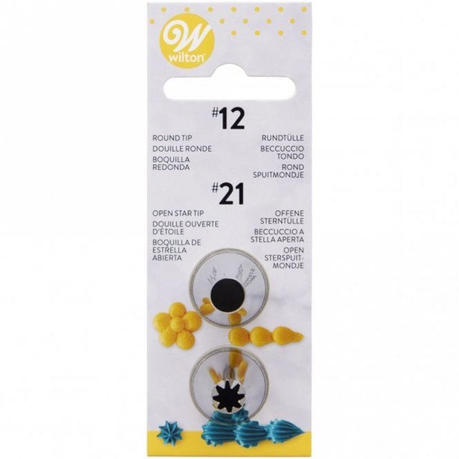 Wilton Decorating Tip Set - #012, #021