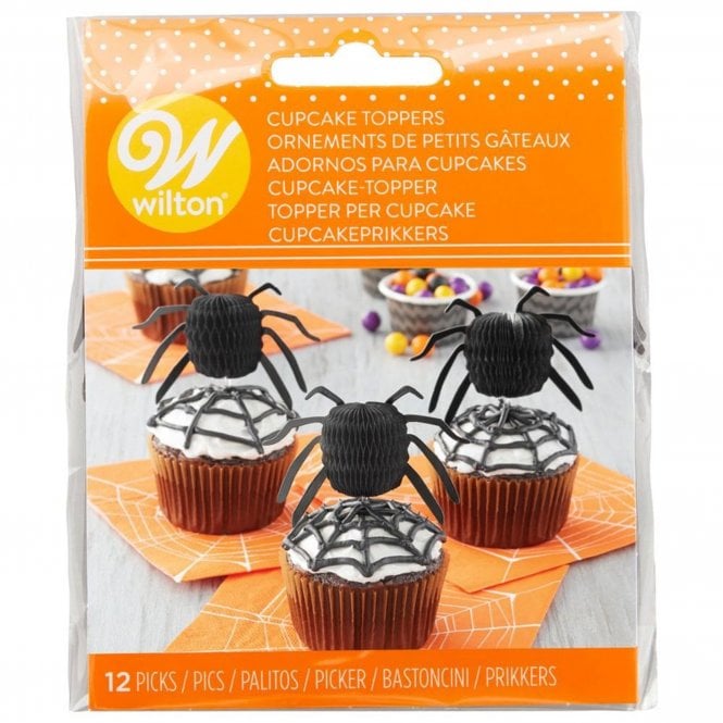 Wilton Spider Honeycomb Topper - 12 pieces