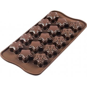 Winter Stars - Silicone Mould N.15 Brown