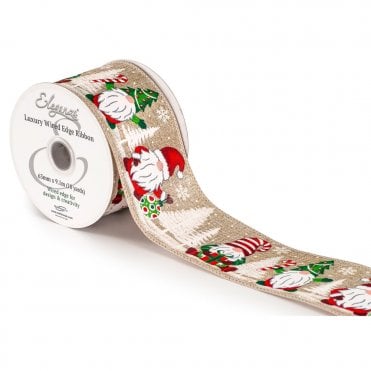 Wired Edge Christmas Tree Gonk No.437 63mm x 9.1m