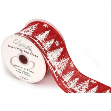 Wired Edge Festive Forest 63mm x 9.1m Design No.421