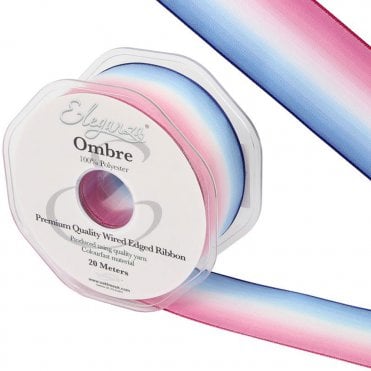 Wired Edge Ombre Ribbon 38mm x 20m Tone No.294