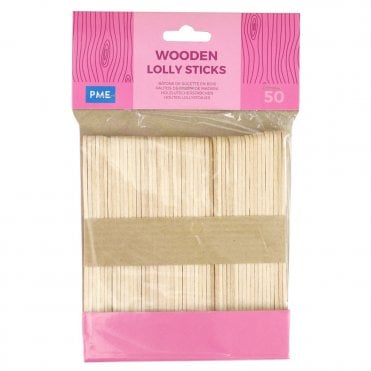 Wooden Lolly sticks - Pack of 50