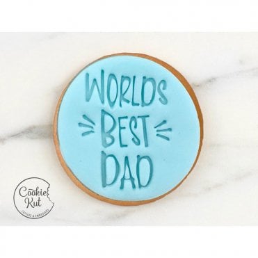 Worlds Best Dad - Fathers Day Embosser Stamp