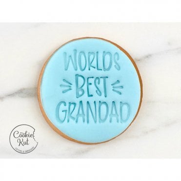 Worlds Best Grandad - Fathers Day Embosser Stamp