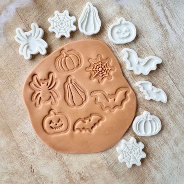 Xtra Mini Halloween Stamps: A Spooktacular Set - 7 Pieces + Cookie Cutter