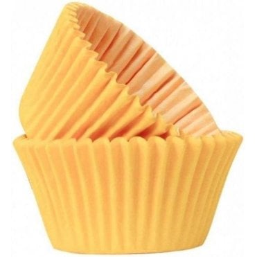 Yellow 50 Muffin Cases- Professional Quality Baking cases