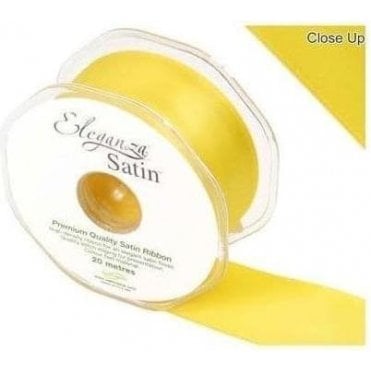 Yellow - Double Faced Satin Ribbon