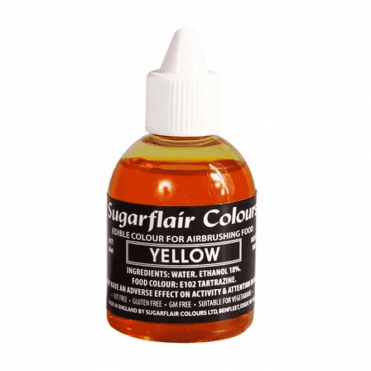 Yellow - Edible Airbrush Liquid Colouring 60ml