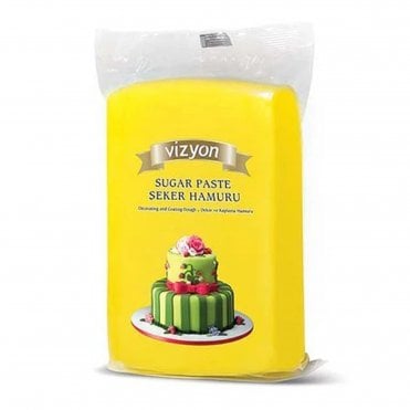Yellow Premium Sugar Paste Fondant - 1kg